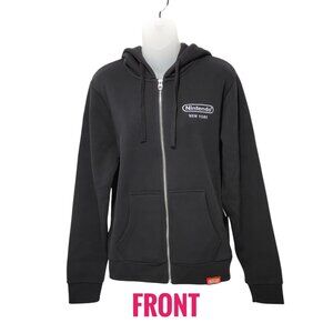 Nintendo Black Zip-Up Hoodie